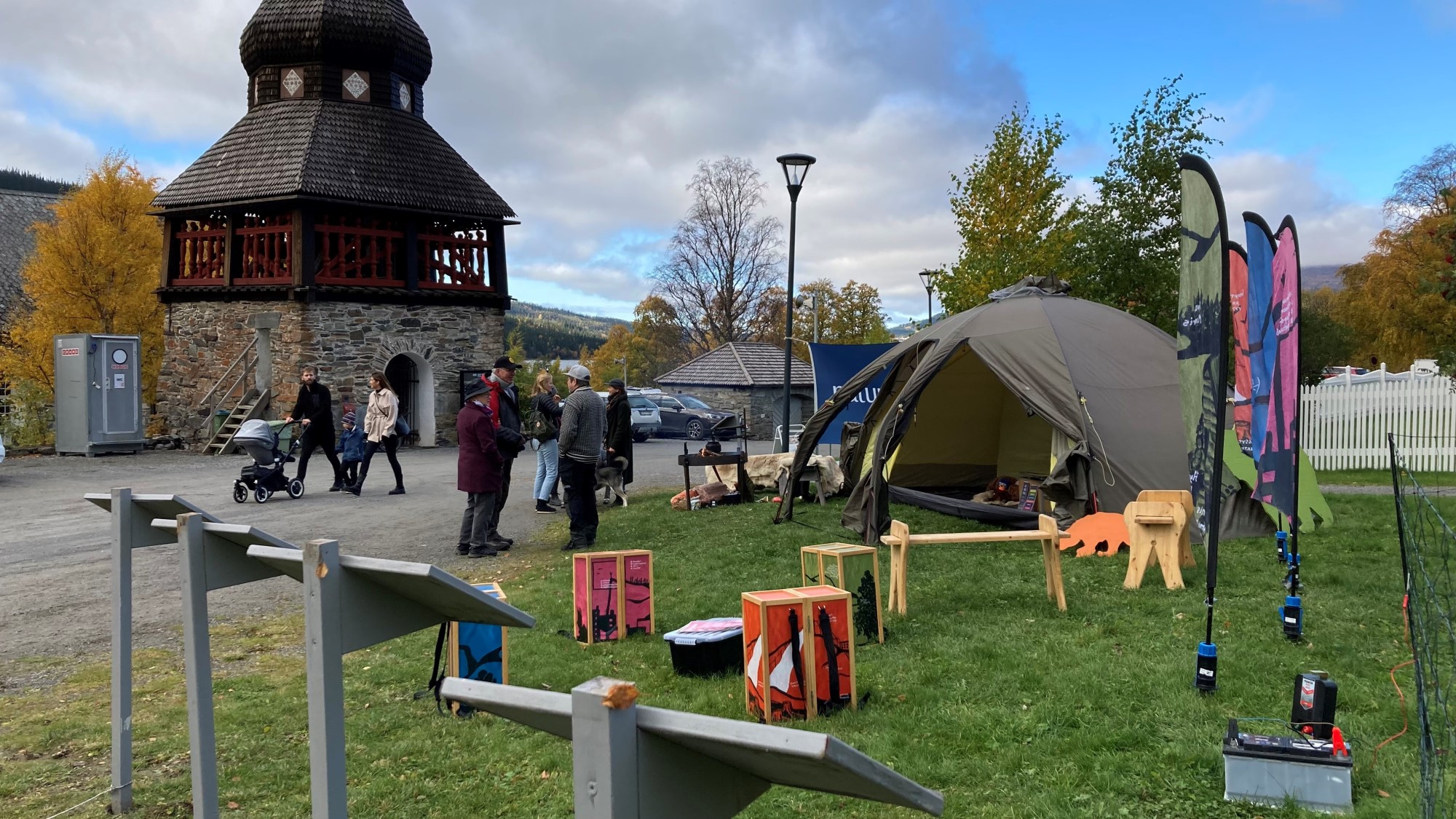 Naturums tält och mobila utställningar på Åre Höstmarknad